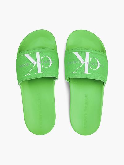 Calvin Klein Cipők HU397900 | Calvin Klein Canvas Férfi Papucs Türkiz